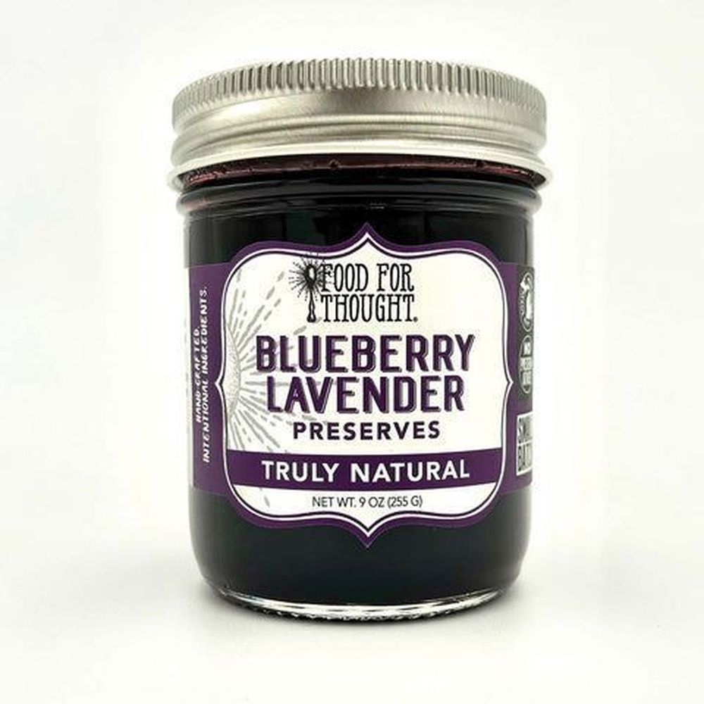 Food for Thought Blueberry Lavender Preserves, 9 Ounce -- 6 per case