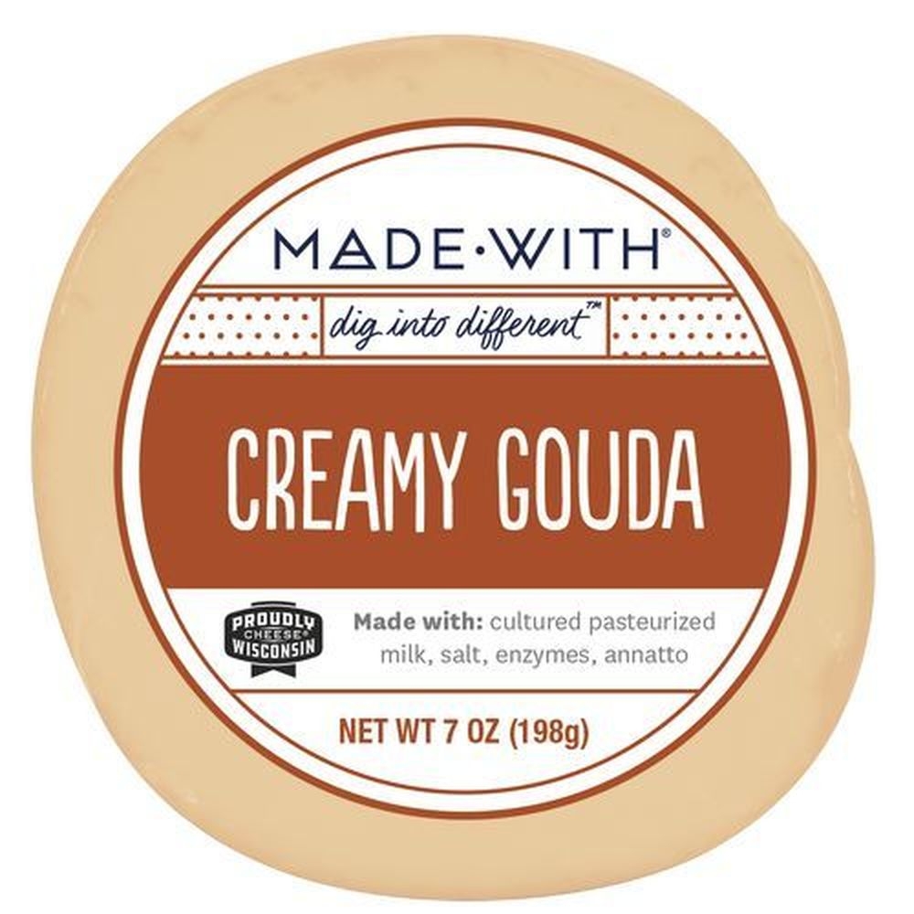 Made With Round Creamy Gouda Cheese, 7 Ounce -- 12 per case