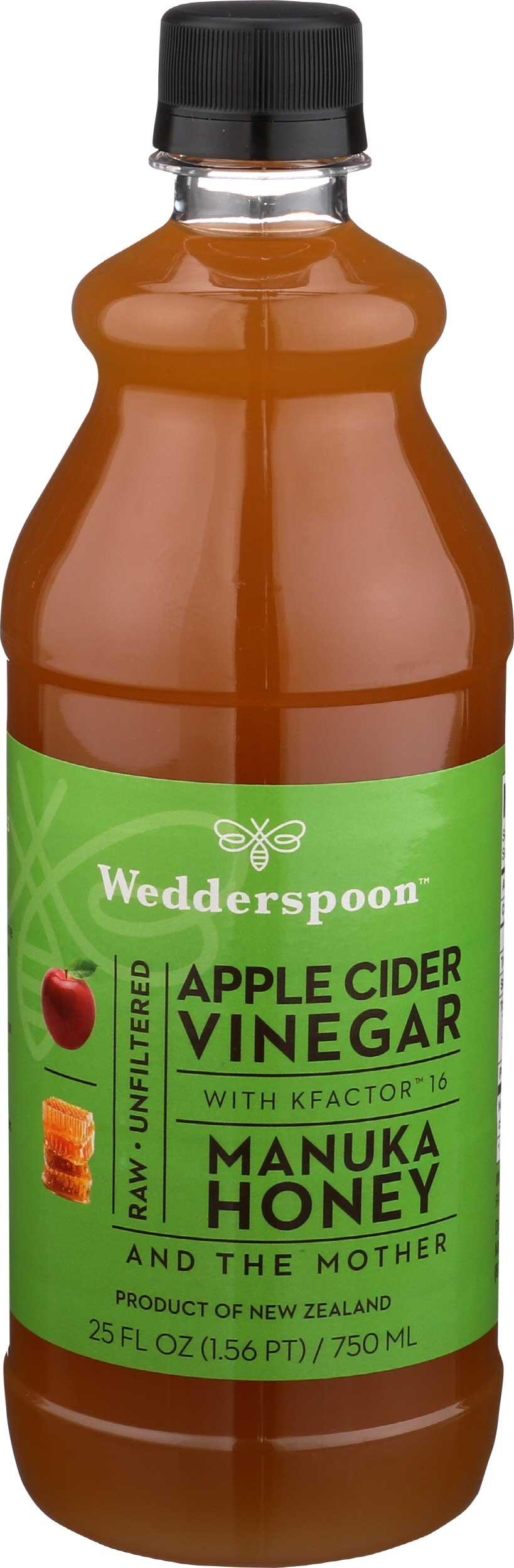 Wedderspoon Apple Cider Vinegar with Manuka Honey, 25 Ounce -- 6 per case