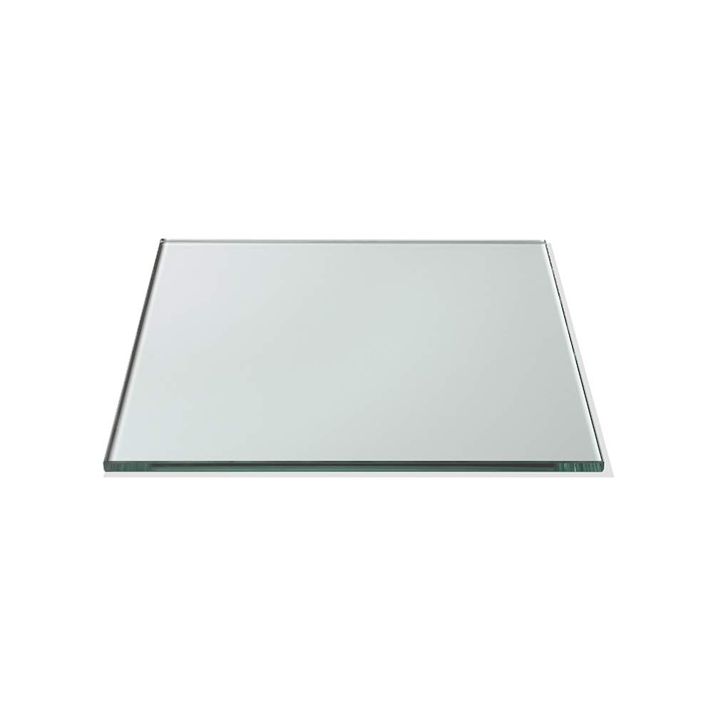 Rosseto Square Clear Tempered Glass Surface, 13.75 x 13.75 x 0.38 inch