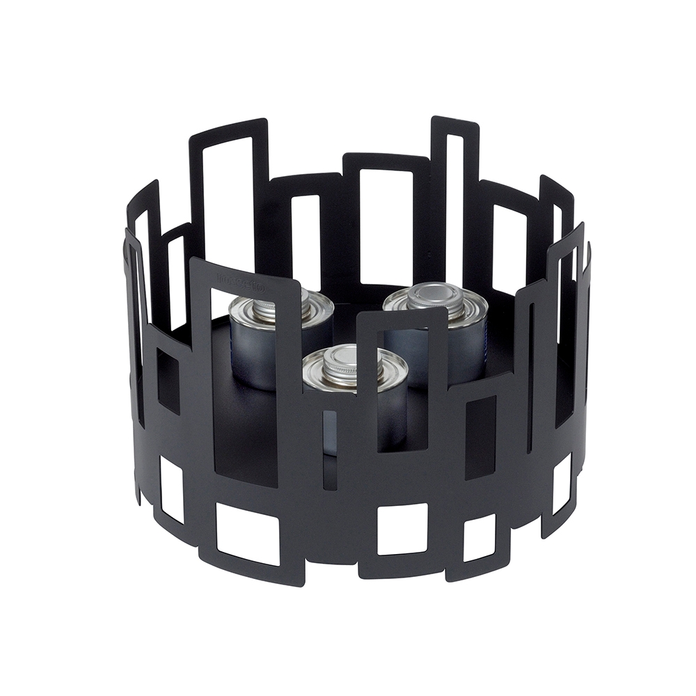 Rosseto Tall Round Black Matte Warmer, 14.38 x 14.38 x 10 inch