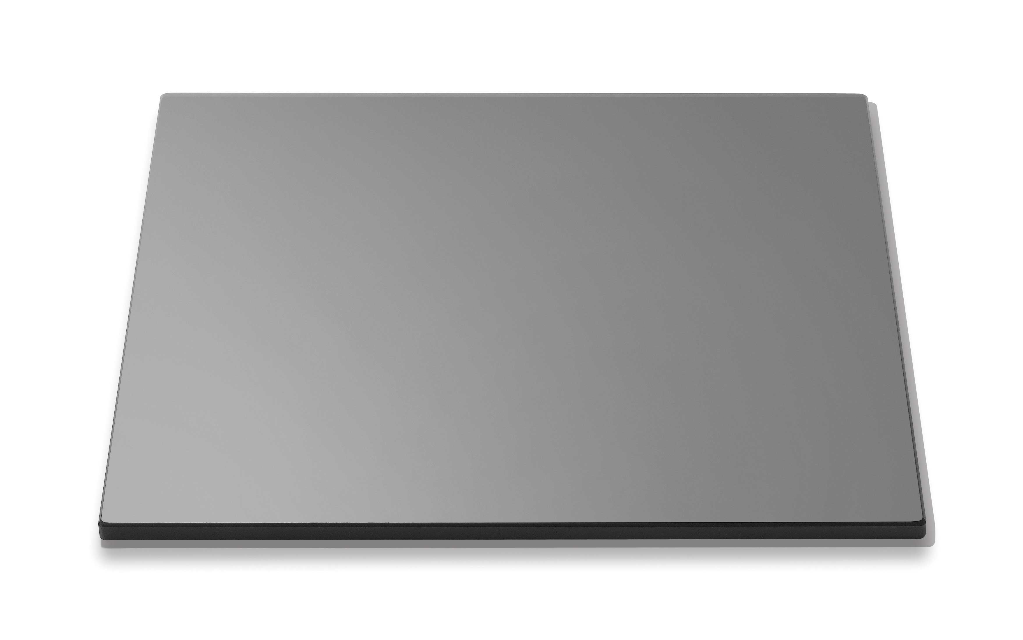 Rosseto Square Black Tempered Glass Surface, 13.75 x 13.75 x 0.38 inch