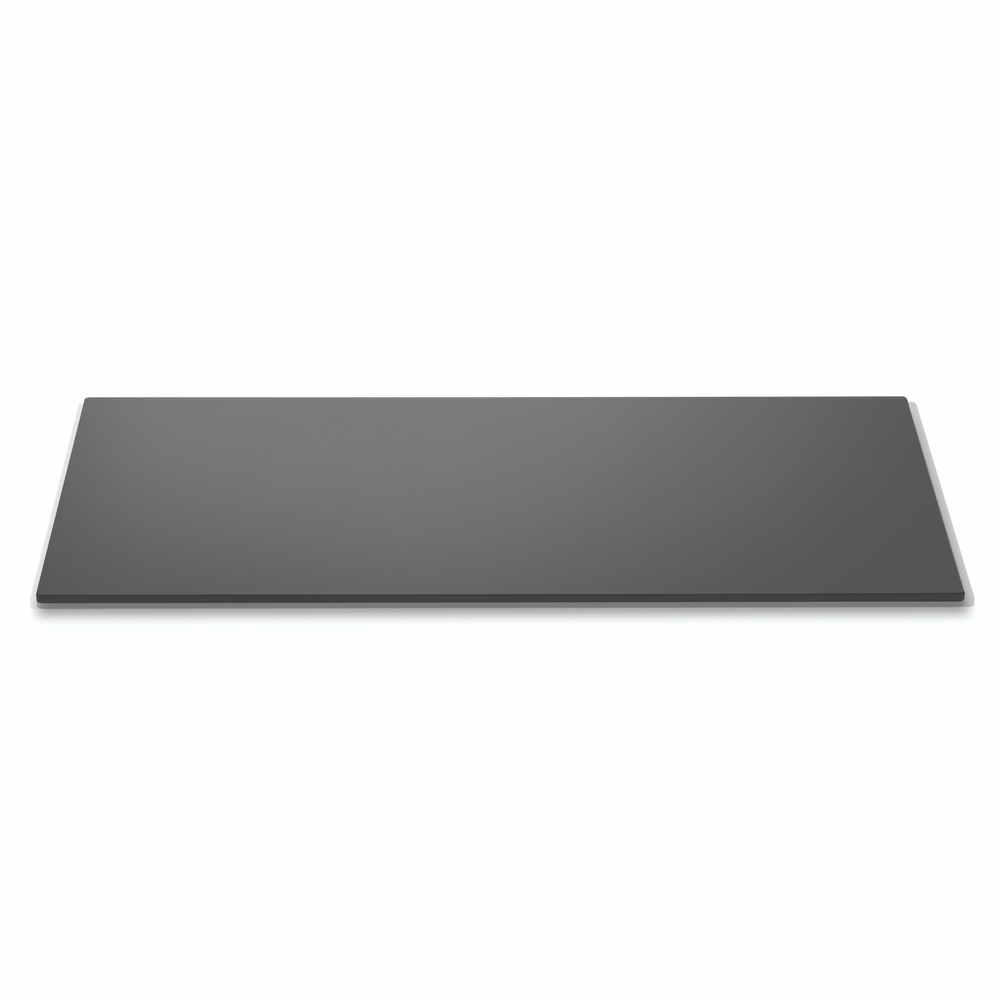 Rosseto Wide Rectangular Black Acrylic Surface, 33.5 x 13.75 x 0.38 inch