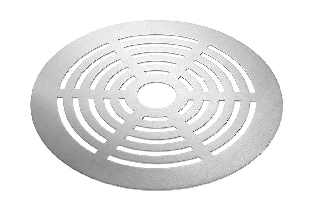 Rosseto Flat Round Stainless Steel Grill Top for Warmer, 16 inch Dia