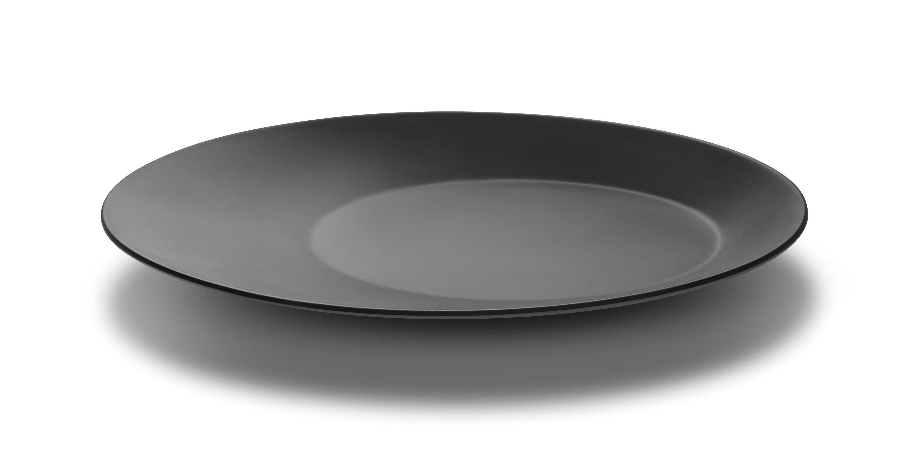 Rosseto Black and White Large Round Melamine Platter, set of 3