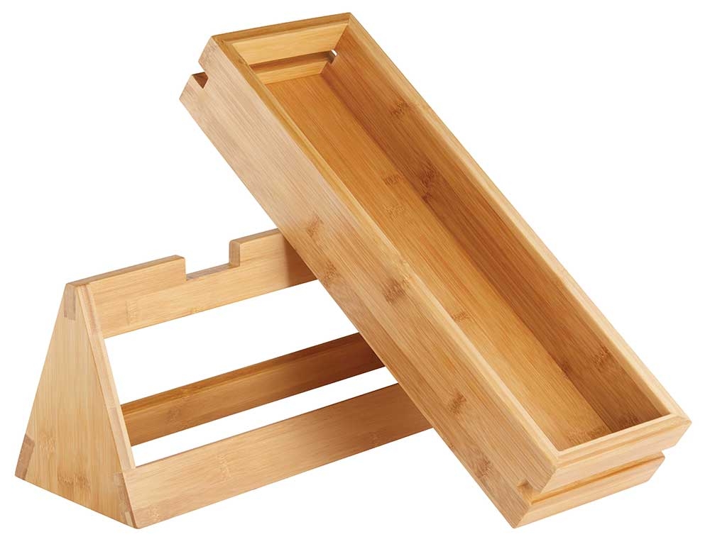 Rosseto Natura Bamboo 3 Medium Trays and Stand Set