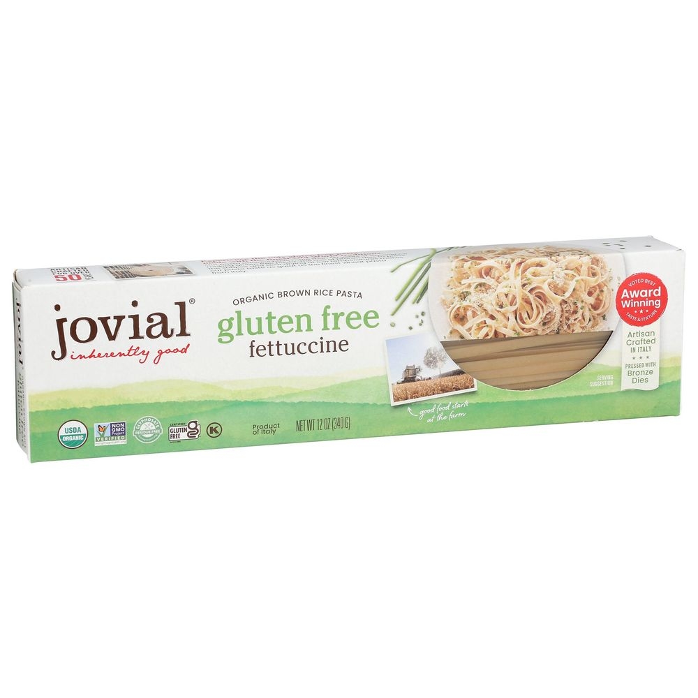 Jovial Organic Brown Rice Fettuccine Pasta, 12 Ounce -- 12 per case