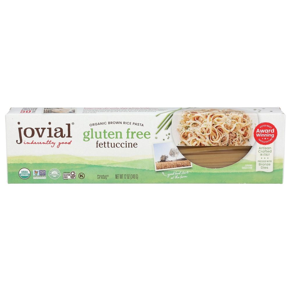 Jovial Organic Brown Rice Fettuccine Pasta, 12 Ounce -- 12 per case