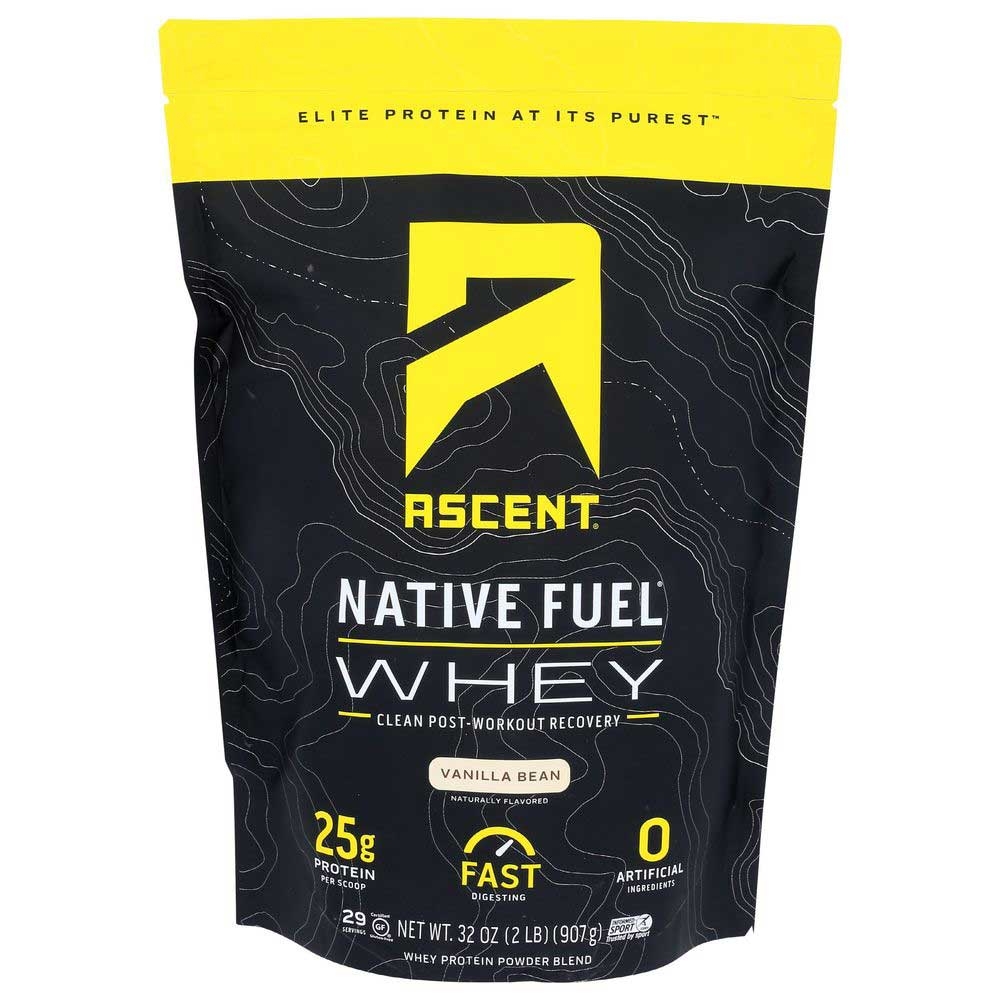 Ascent Native Fuel Vanilla Bean Whey Protein Powder, 2 Pound