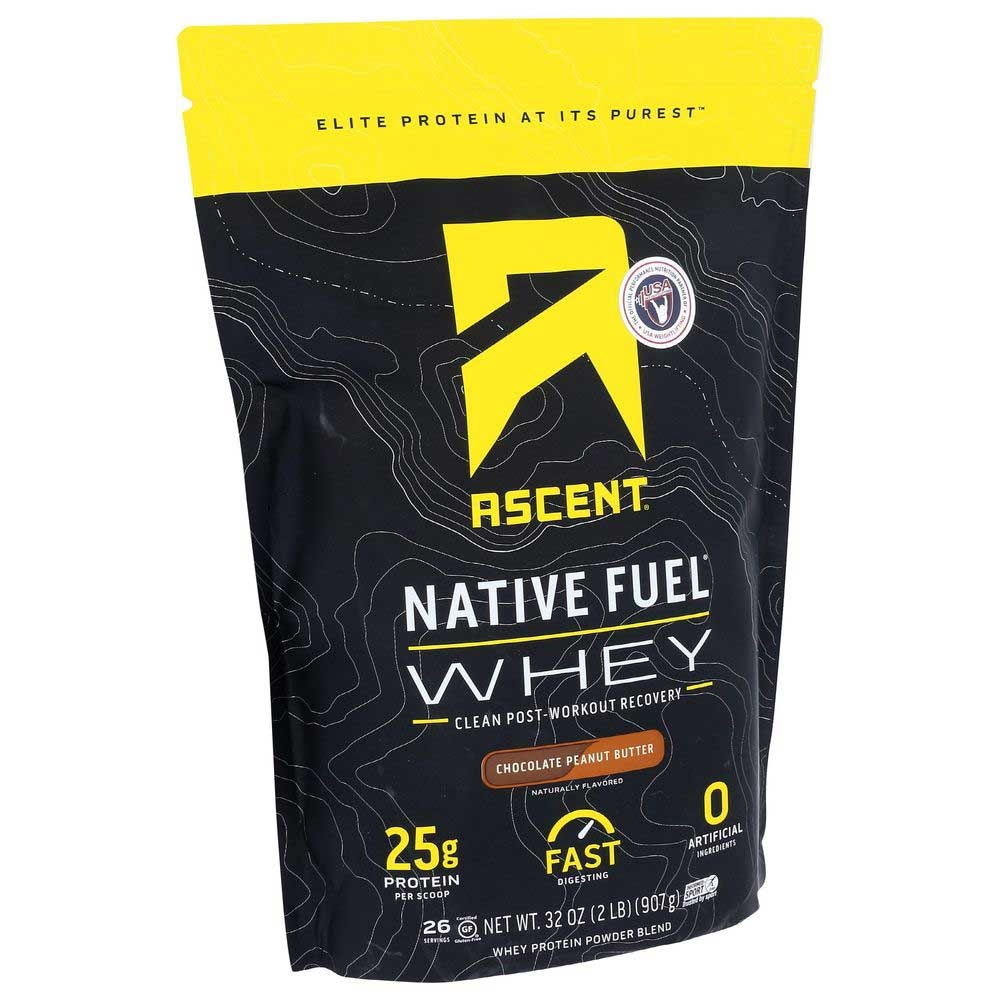 Ascent Native Fuel Chocolate Peanut Butter Whey Protein Powder, 2 Pound