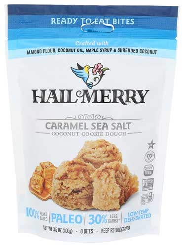 Hail Merry Caramel Sea Salt Macaroon Cookie, 3.5 Ounce -- 8 per case.