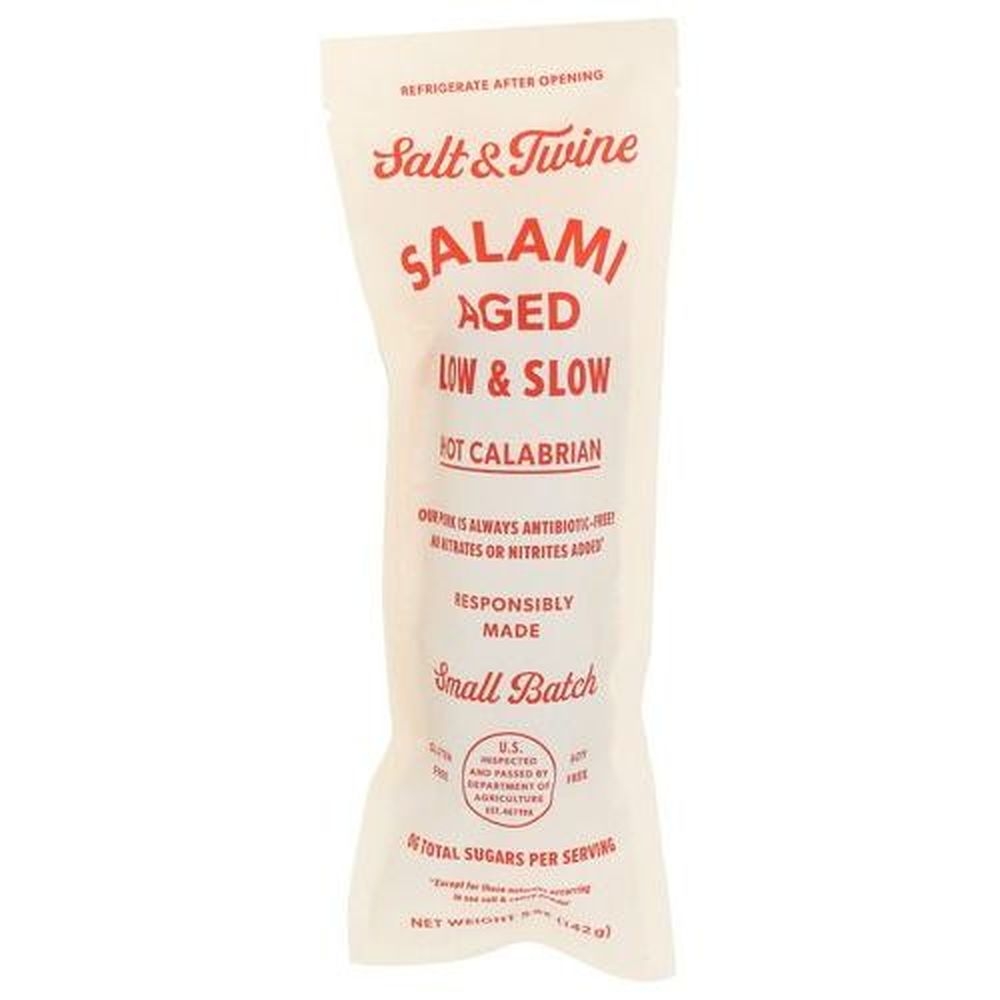 Salt and Twine Hot Calabrian Salami, 5 Ounce -- 12 per case