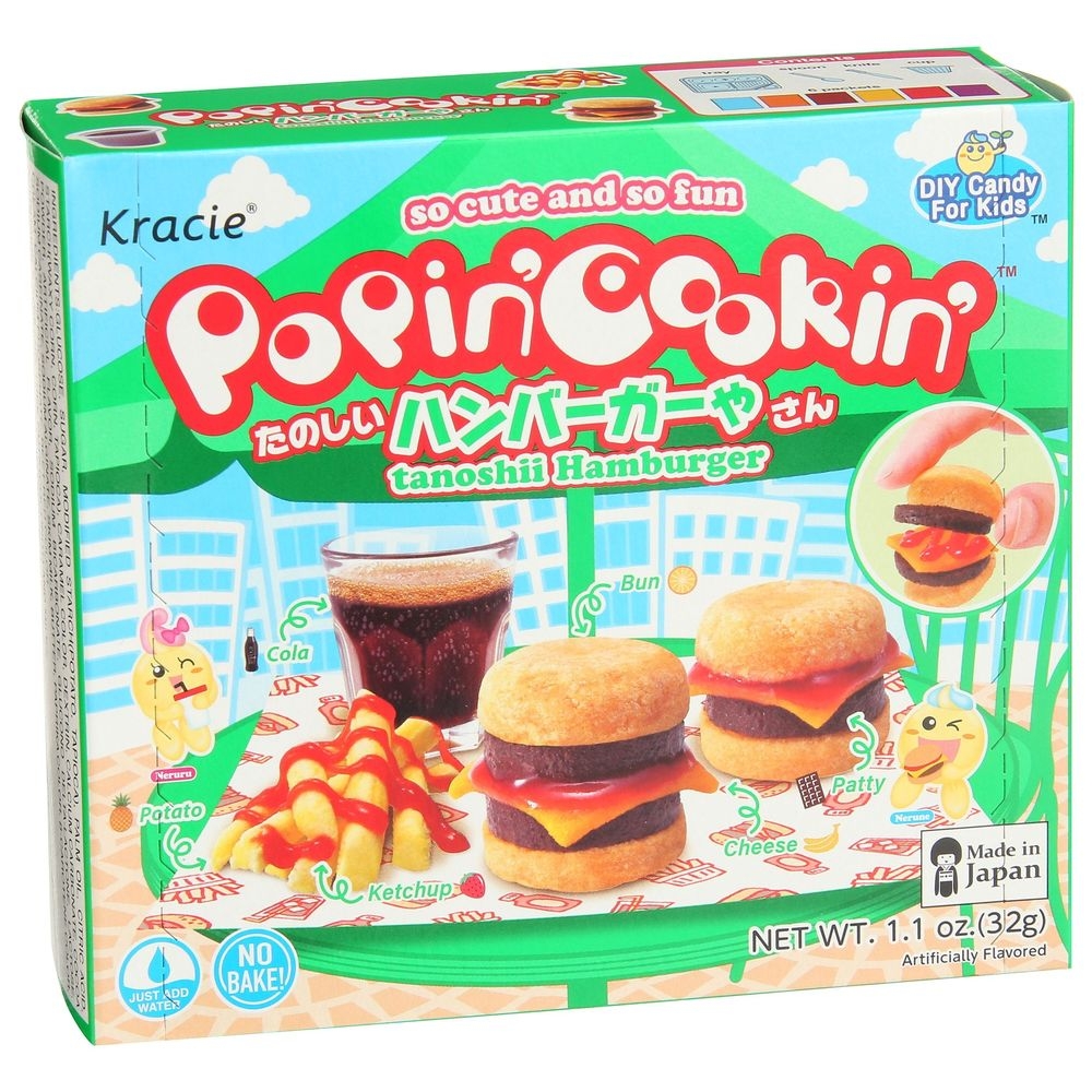 Kracie Popin Cookin Tanoshii Hamburger Dry Candy for Kids, 1 Ounce -- 5 per case