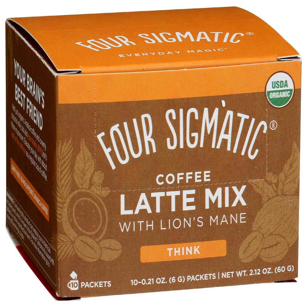 Four Sigmatic Think Coffee Latte Mix with Lions Mane, 2.12 Ounce -- 4 per case