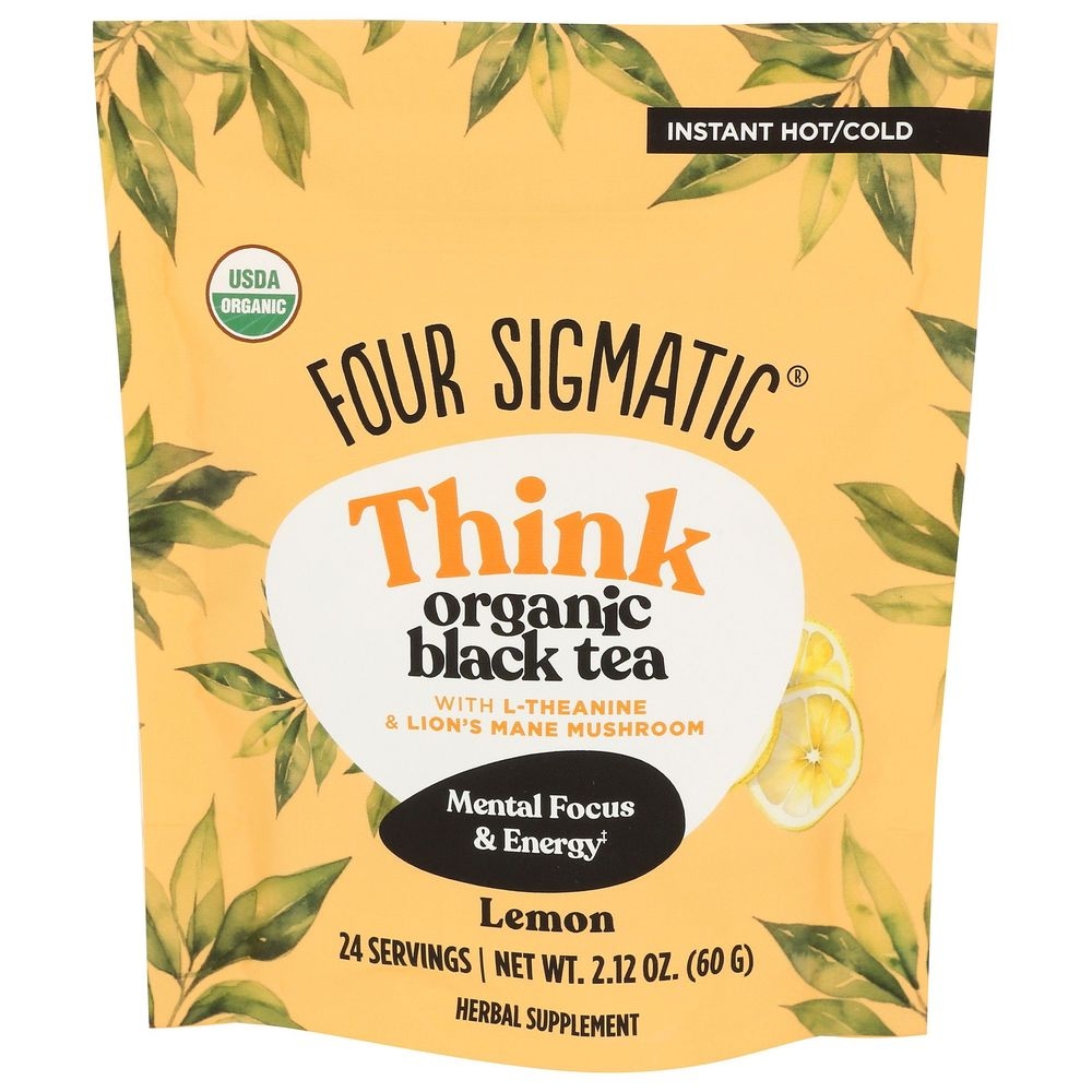 Four Sigmatic Organic Think Lemon Black Tea, 2.12 Ounce -- 6 per case