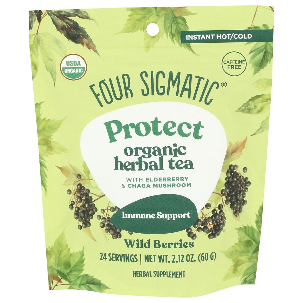 Four Sigmatic Organic Protect Wild Berry Herbal Tea, 2.12 Ounce -- 6 per case