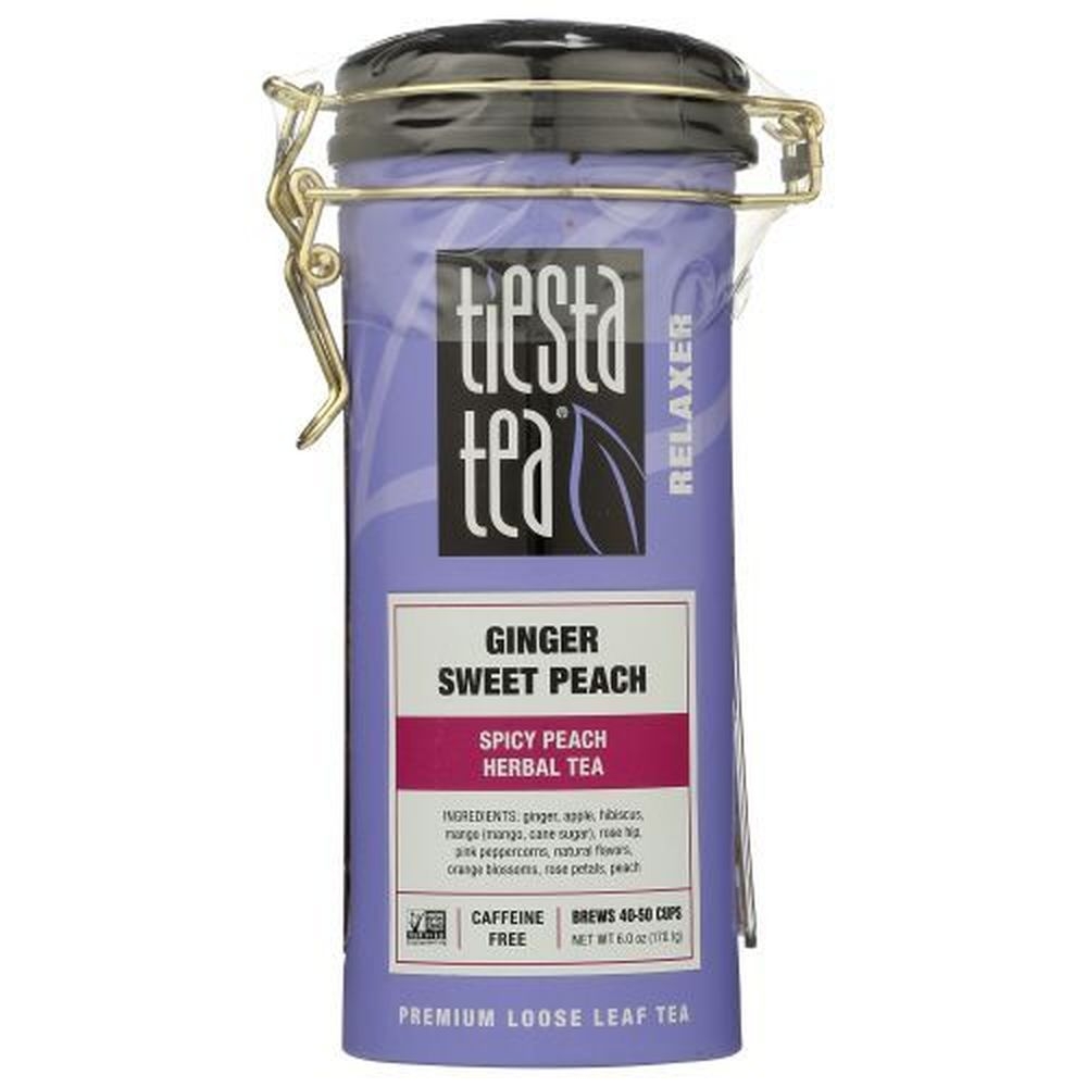 Tiesta Tea Relaxer Ginger Sweet Peach Herbal Tea, 6 Ounce -- 6 per case