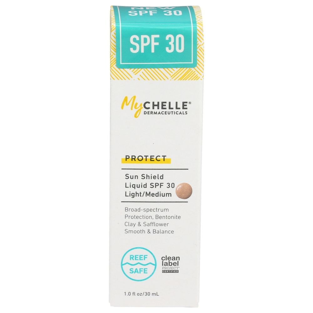 Mychelle Light and Medium SPF 30 Sun Shield Liquid, 1 Fluid Ounce