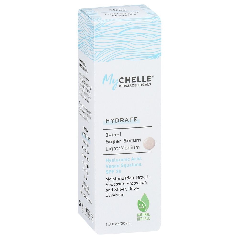 My Chelle Dermaceuticals SPF 30 Light Medium Super Serum Sunscreen, 1 Fluid Ounce