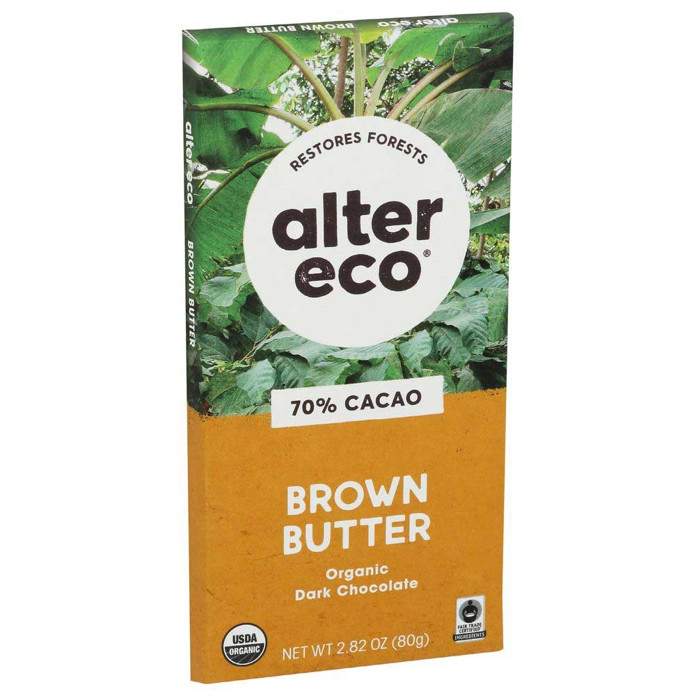 Alter Eco Americas Organic Dark Salted Brown Butter, 2.82 Ounce -- 12 per case.