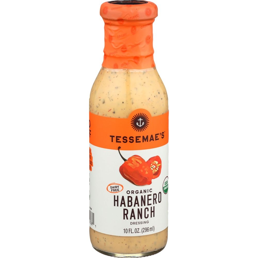 Tessemaes Organic Habanero Ranch Dressing, 10 Fluid Ounce -- 6 per case