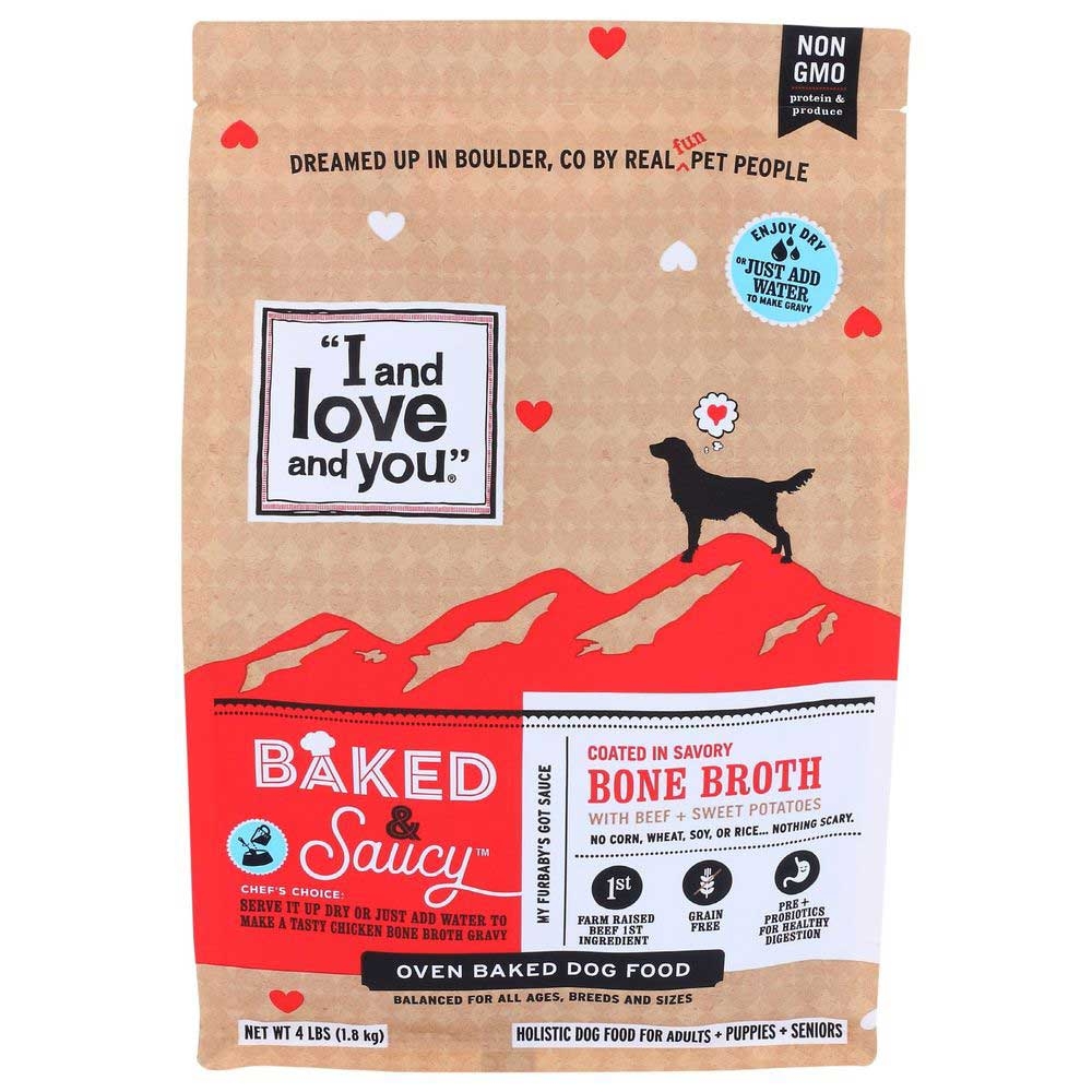 I and Love and You Baked and Saucy Beef and Sweet Potatoes Dog Food, 4 Pound -- 4 per case