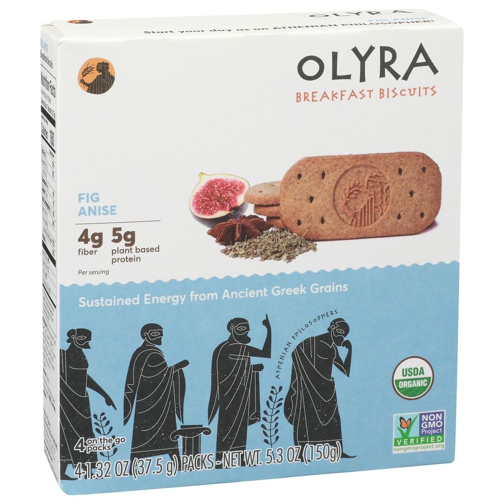 Olyra Fig Anise Breakfast Biscuit, 5.3 Ounce -- 6 per case