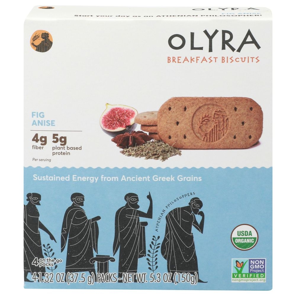 Olyra Fig Anise Breakfast Biscuit, 5.3 Ounce -- 6 per case