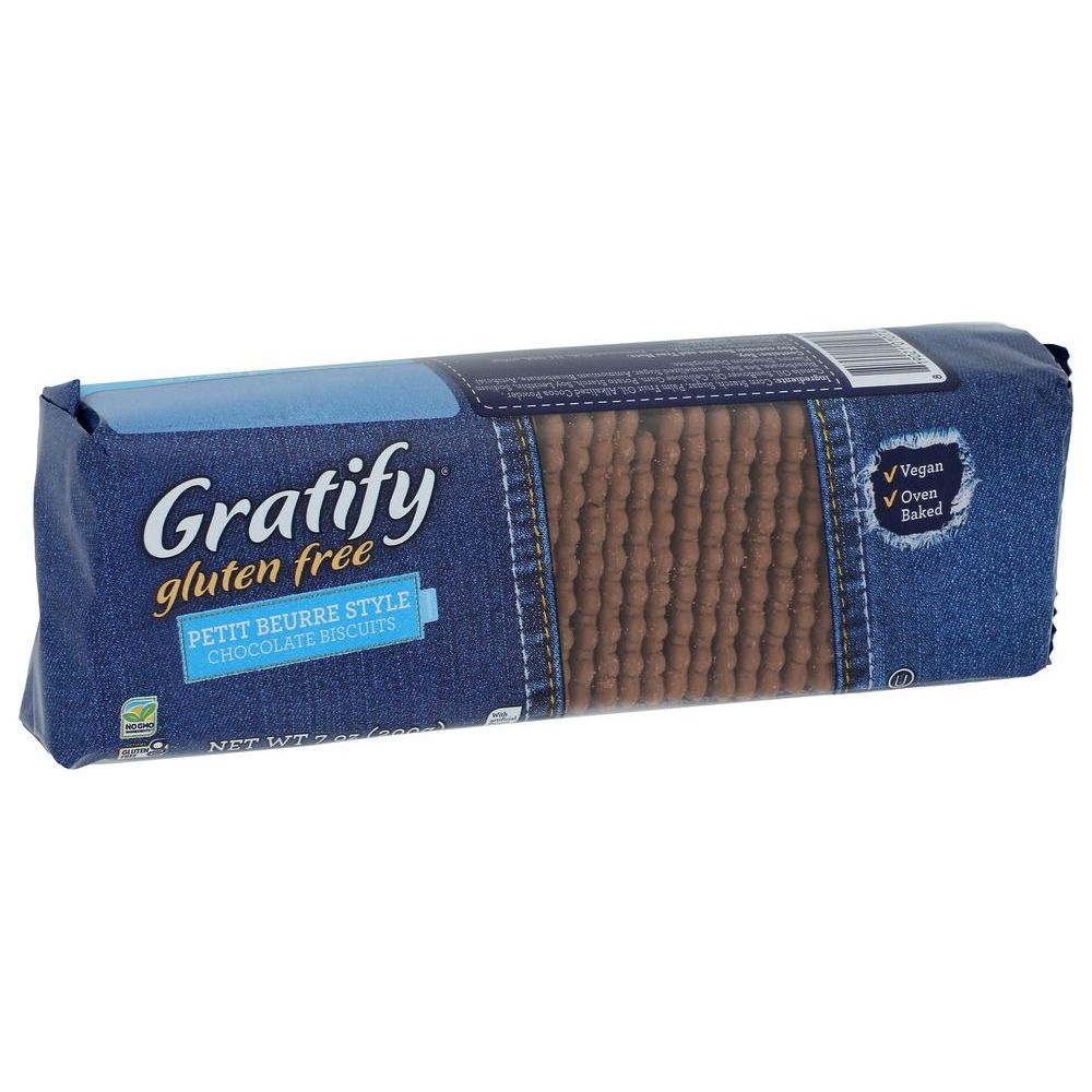 Gratify Gluten Free Chocolate Biscuits, 7.01 Ounce -- 12 per case