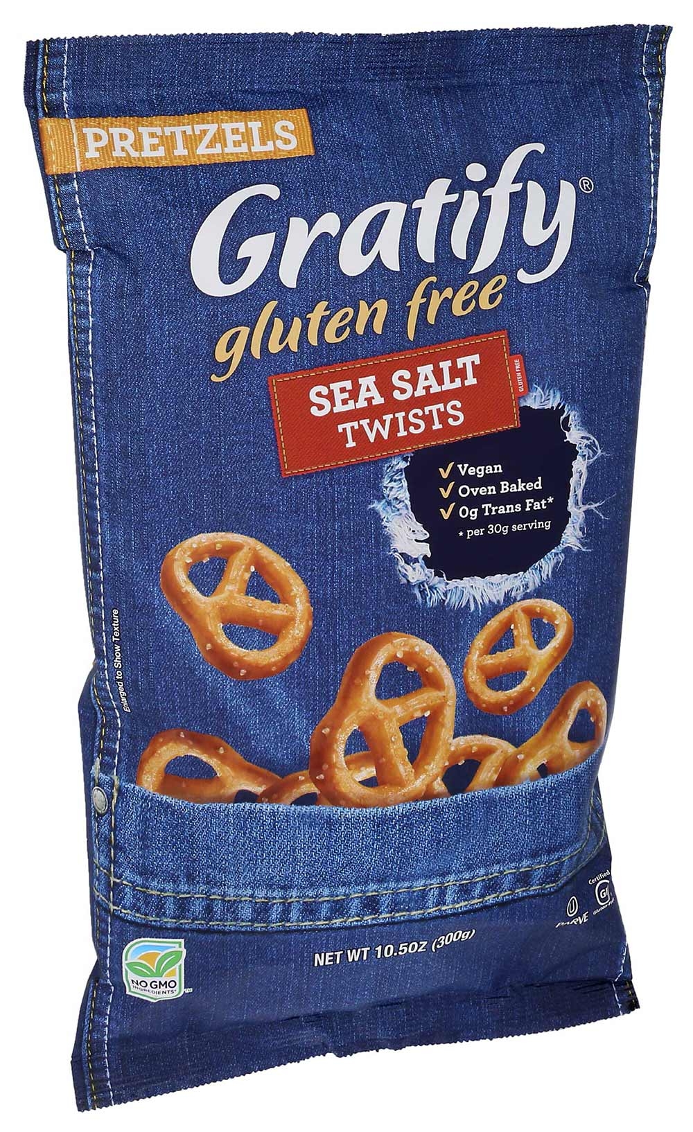 Gratify Gluten Free Sea Salt Pretzel Twist, 10.5 Ounce -- 6 per case