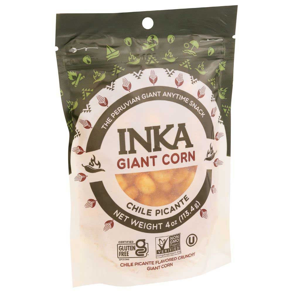 Inka Crops Chile Picante Roasted Giant Corn, 4 Ounce -- 6 per case.
