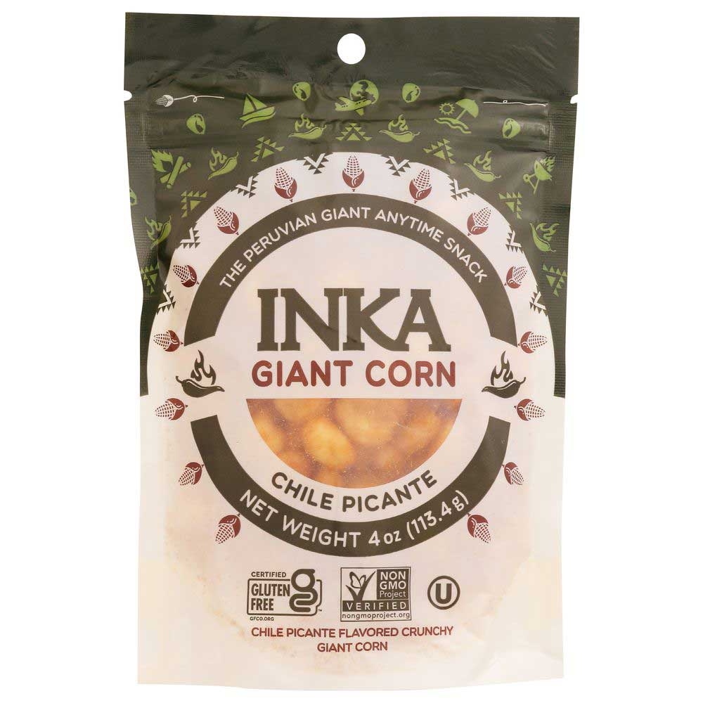 Inka Crops Chile Picante Roasted Giant Corn, 4 Ounce -- 6 per case.