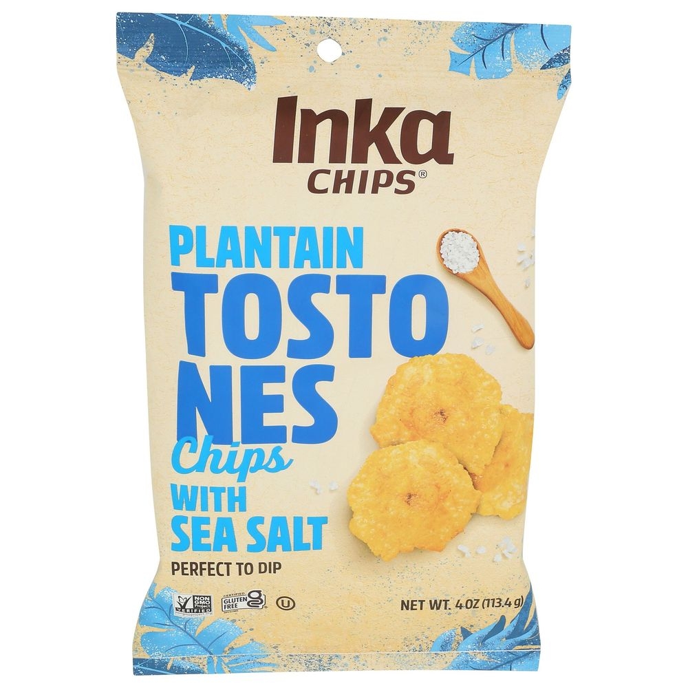 Inka Chips Tostones Sea Salt Plantain Chips, 4 Ounce -- 12 per case
