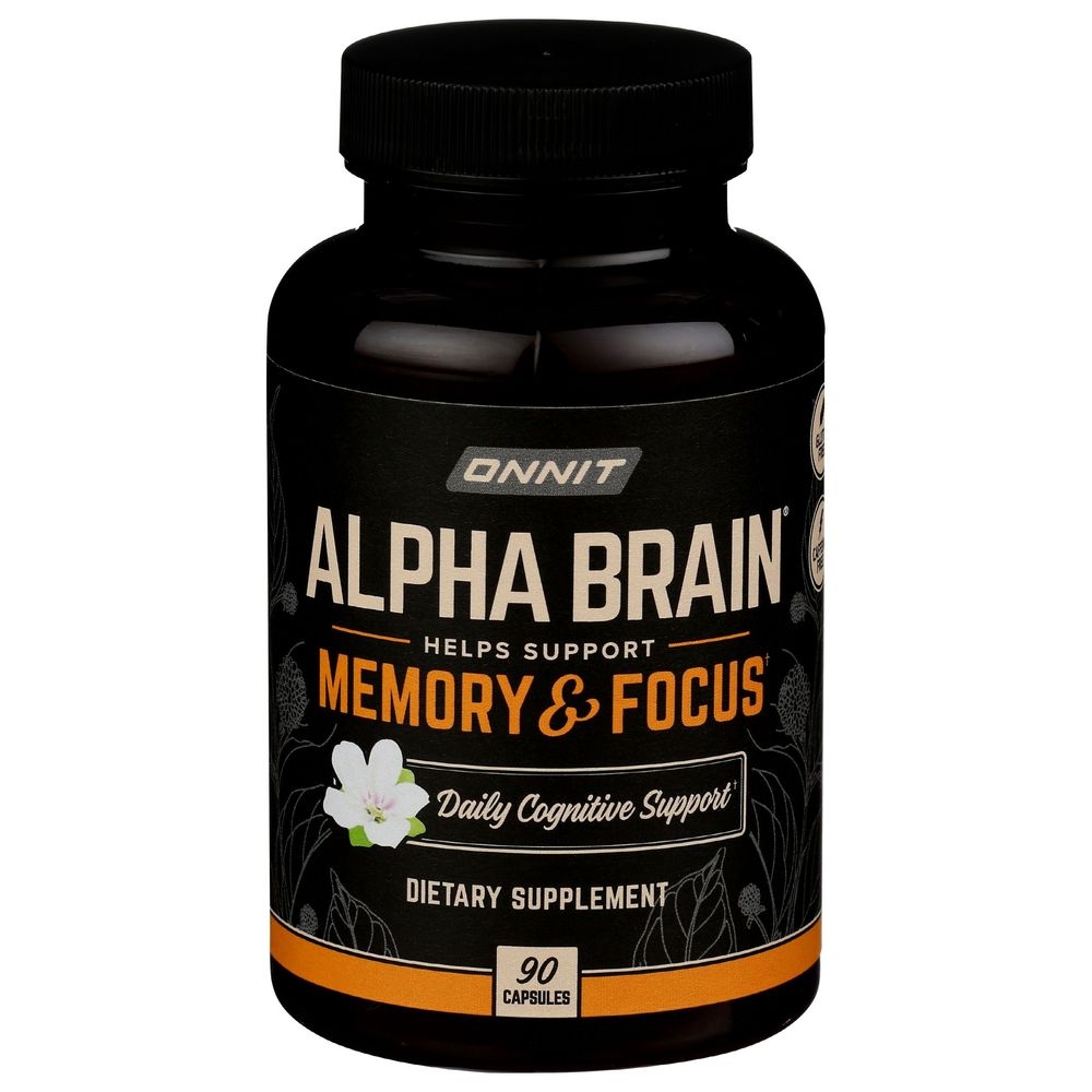 Onnit Alpha Brain Memory and Focus Capsules, 90 count