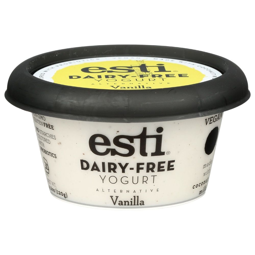 Esti Vanilla Dairy-free Yogurt, 4.2 Fluid Ounce -- 6 per case