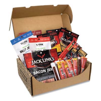 Snack Box Pros Big Beef Jerky Box, 29 Assorted Snacks