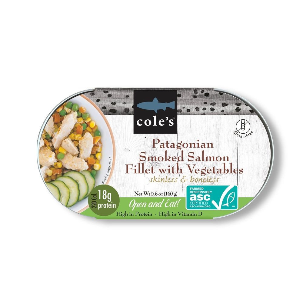 Coles Patagonian Smoked Salmon Fillet with Vegetables, 5.6 Ounce -- 6 per case