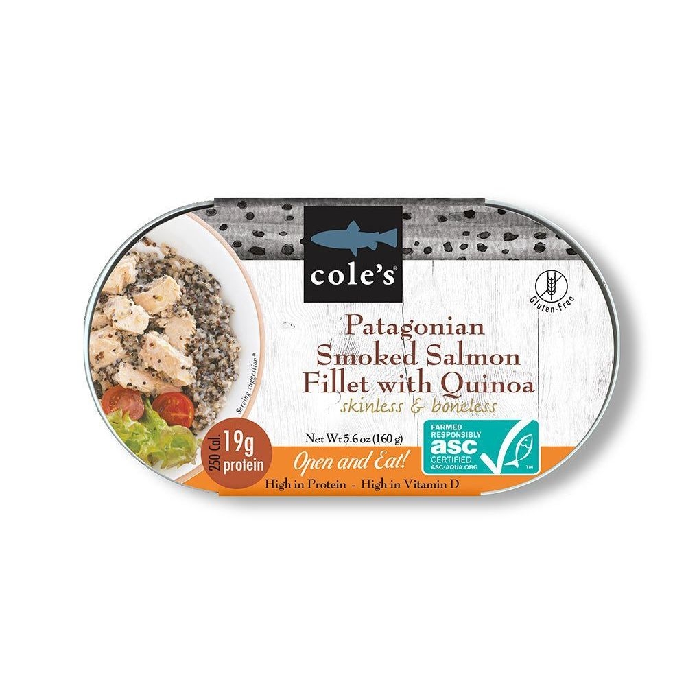 Coles Patagonian Smoked Salmon Fillet with Quinoa, 5.6 Ounce -- 6 per case