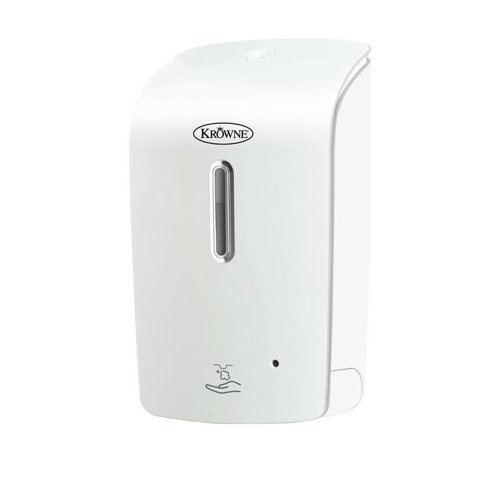 Krowne Wall Mount Automatic Soap/Sanitizer Dispenser, 1000 Milliliter Capacity