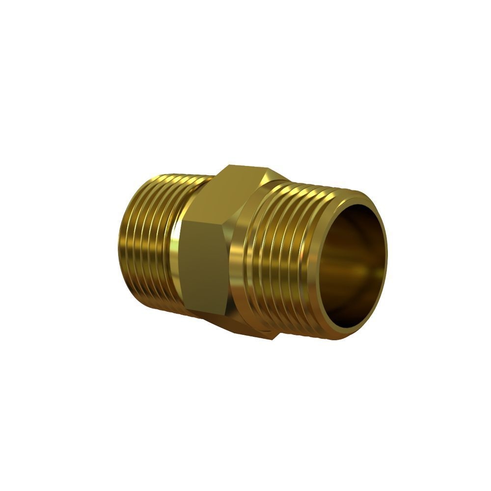Krowne Hydrosift 0.75 x 0.75 inch Male to Male Nipple Fitting for Hydrosift Water Filters