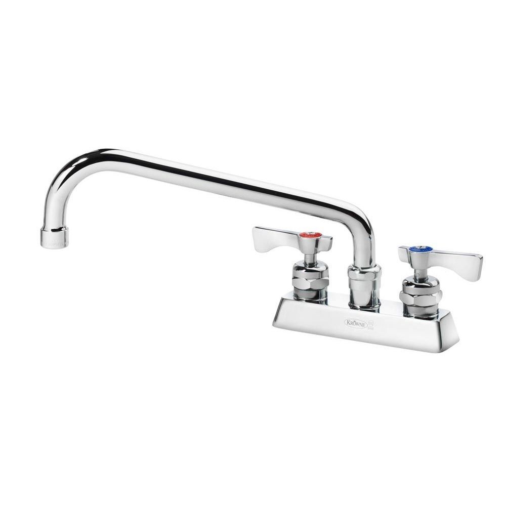 Krowne Royal Series 4 inch Center Deck Mount Faucet with 10 inch Spout