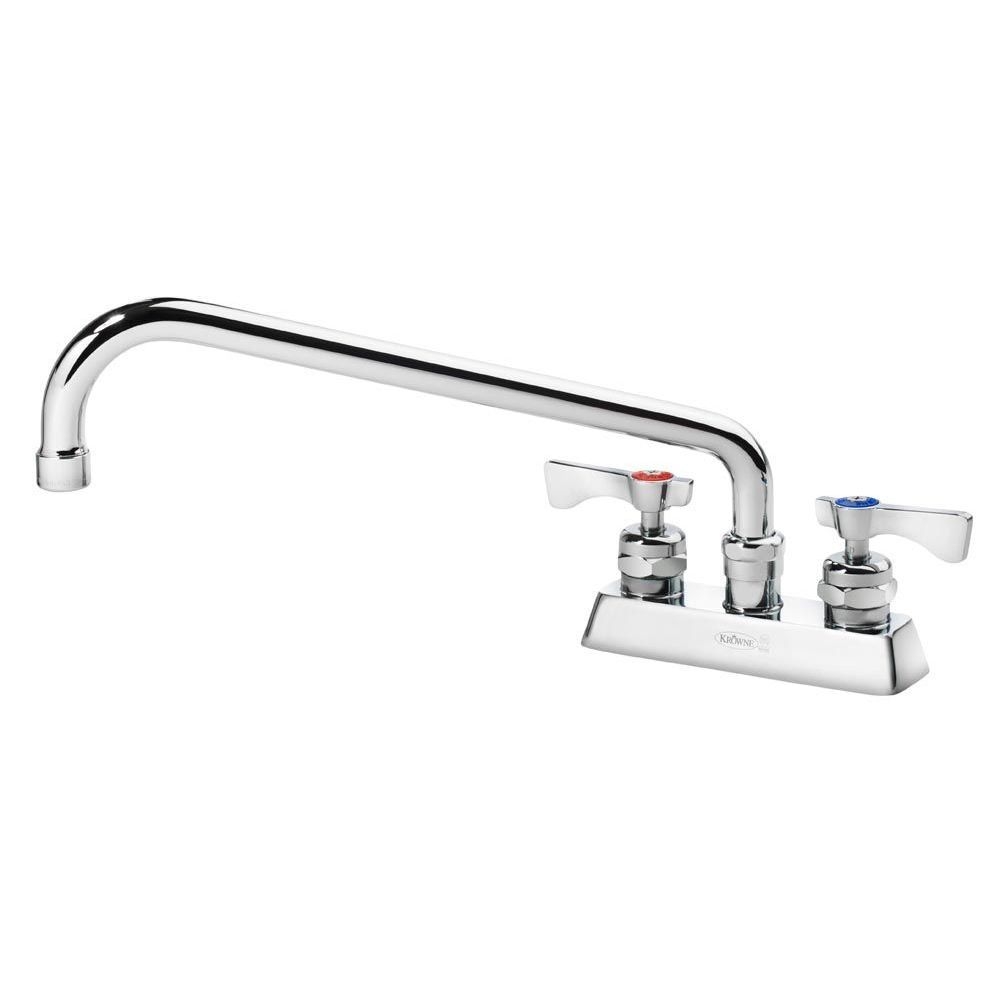 Krowne Royal Series 4 inch Center Deck Mount Faucet with 12 inch Spout