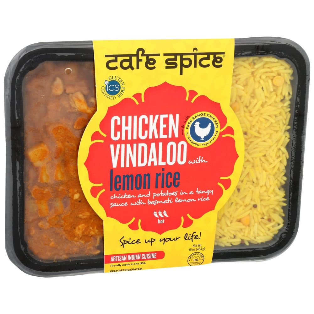 Cafe Spice Chicken Vindaloo with Lemon Rice, 1 Pound -- 6 per case