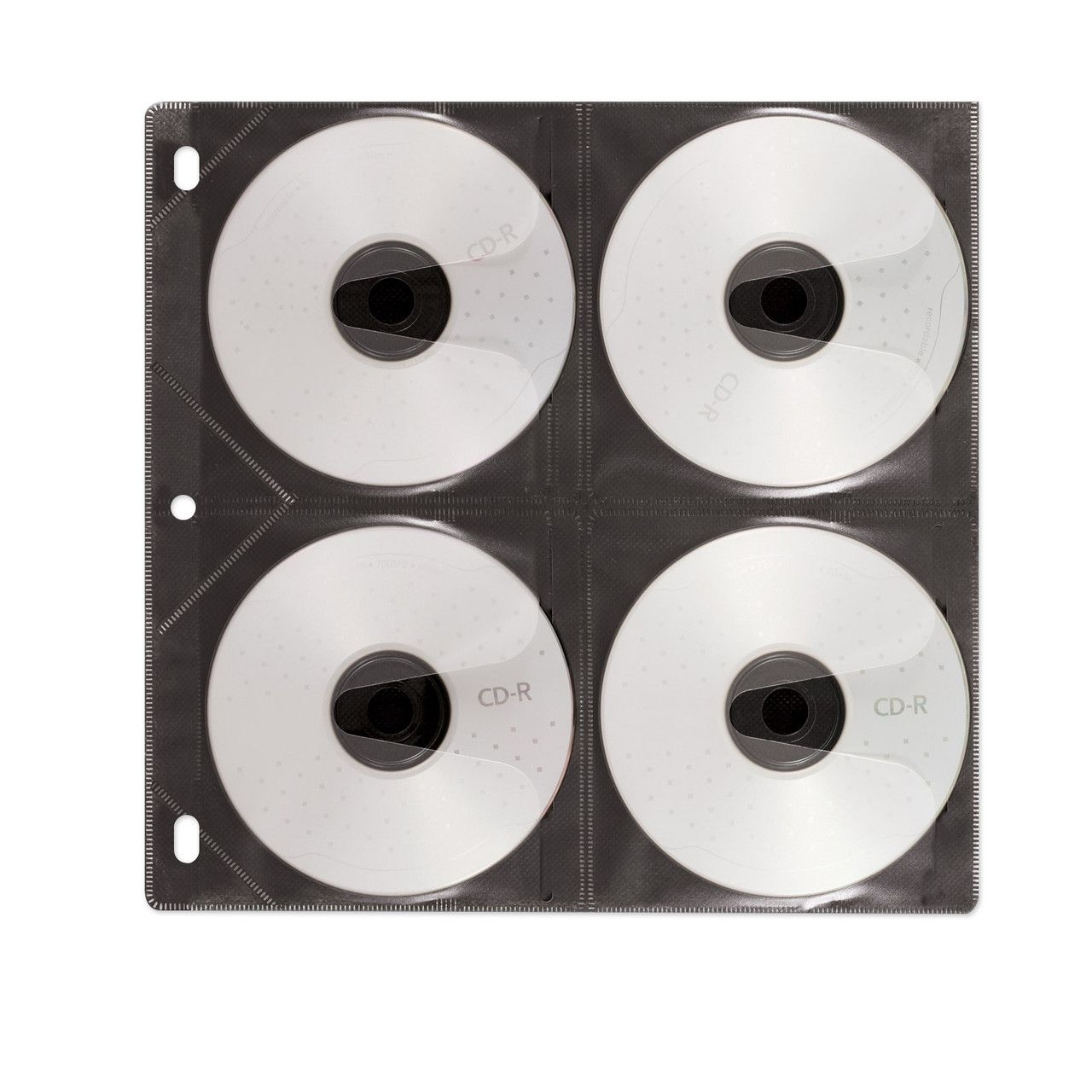 Vaultz Two-Sided CD Refill Pages for Three-Ring Binder, 50/Pack