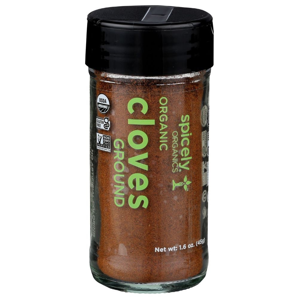 Spicely Organics Ground Cloves, 1.6 Ounce Jar -- 3 per case