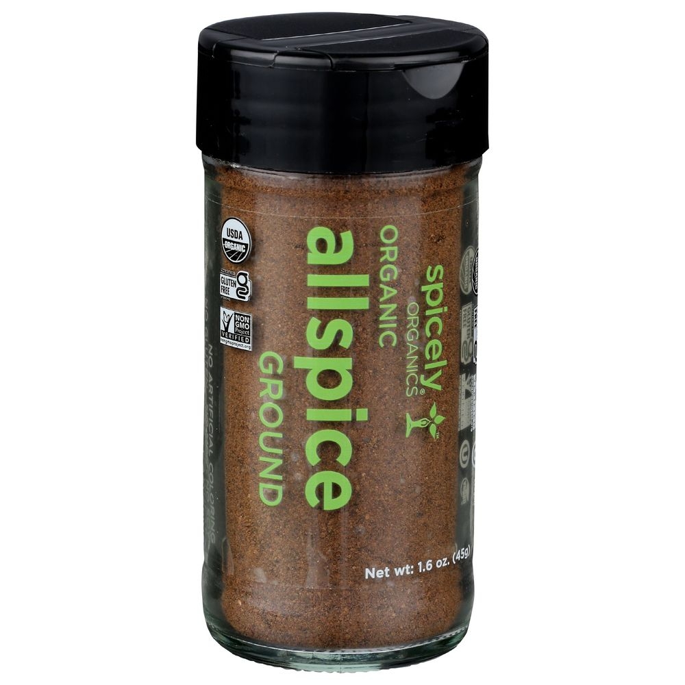 Spicely Organics Ground Allspice, 1.6 Ounce Jar -- 3 per case