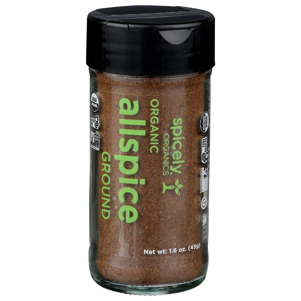 Spicely Organics Ground Allspice, 1.6 Ounce Jar -- 3 per case