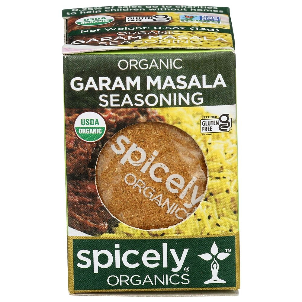 Spicely Organics Garam Masala Seasoning, 0.5 Ounce Box -- 6 per case
