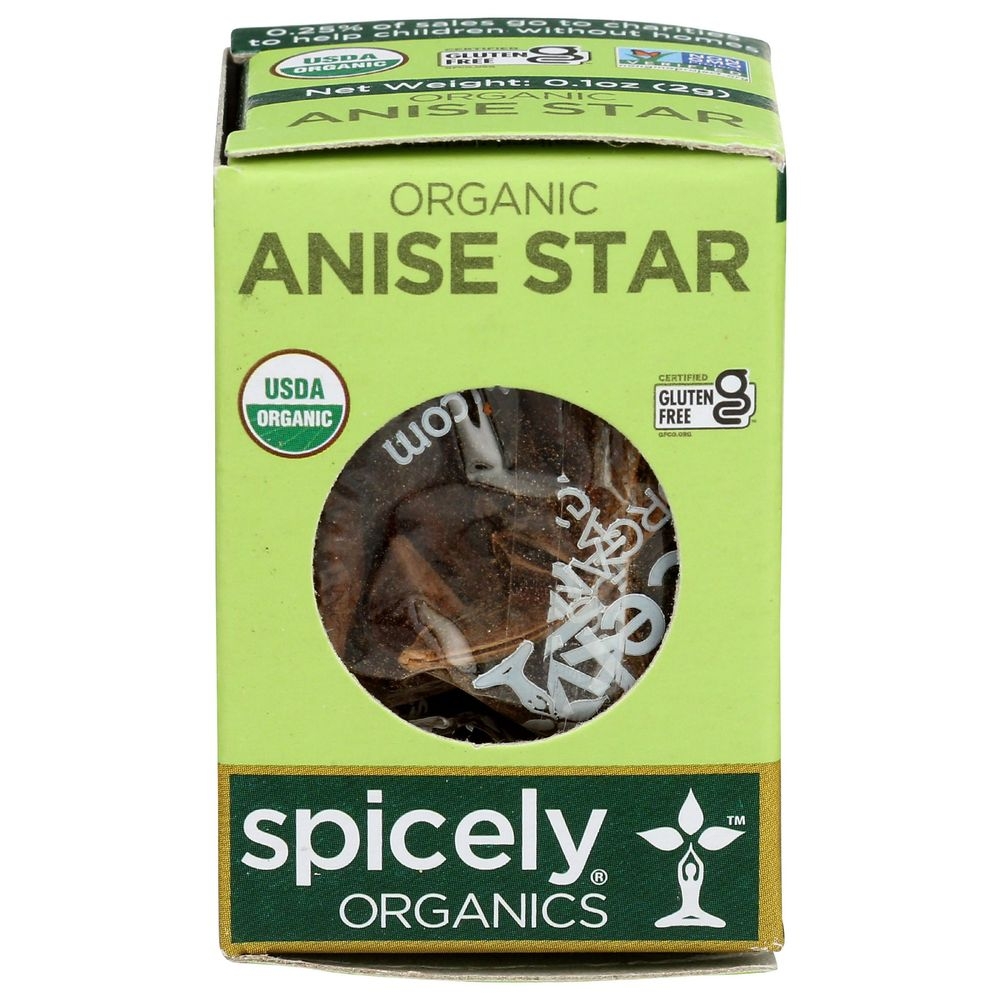 Spicely Organics Anise Star, 0.1 Ounce Box -- 6 per case