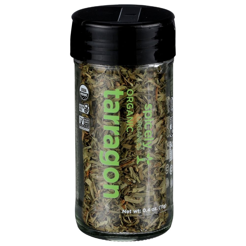 Spicely Organics Tarragon, 0.4 Ounce Glass Jar -- 3 per case